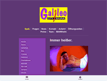 Tablet Screenshot of galileo-sauna.de